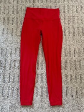 lululemon athletica burnt orange/Red High-Rise Leggings